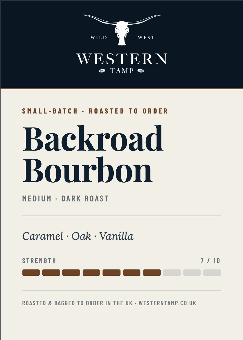 Backroad Bourbon — label