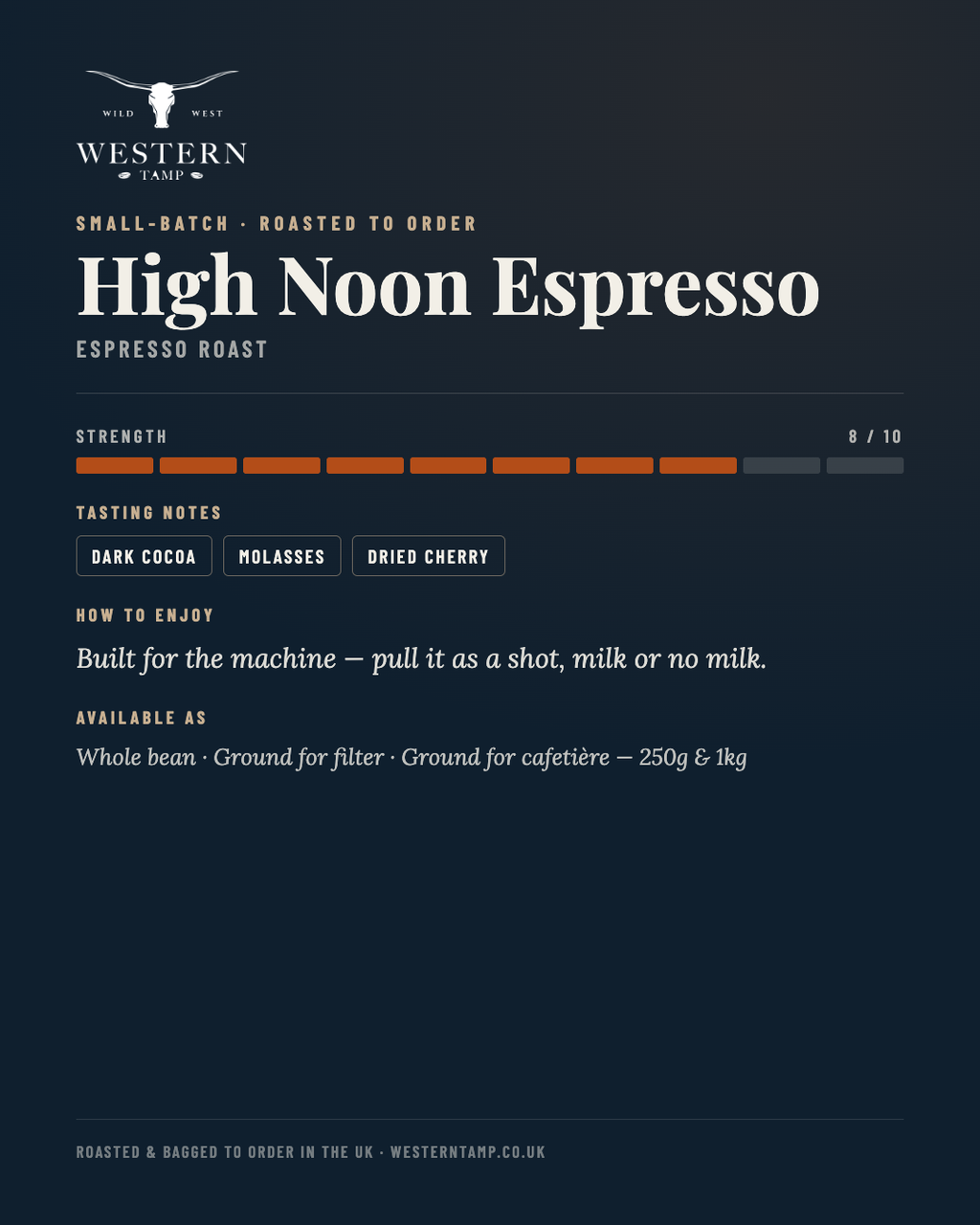 High Noon Espresso — tasting notes