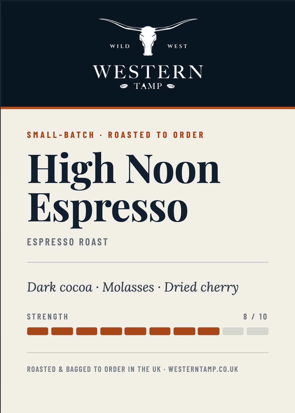 High Noon Espresso — label