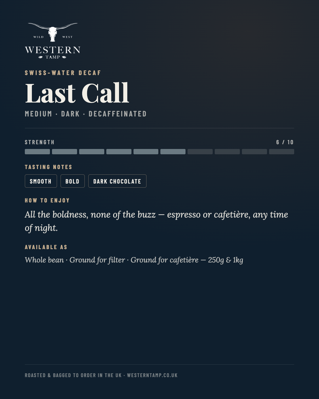 Last Call — tasting notes