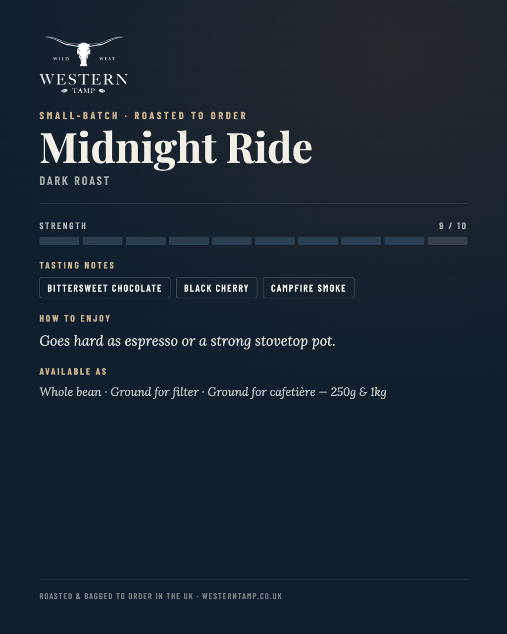 Midnight Ride — tasting notes