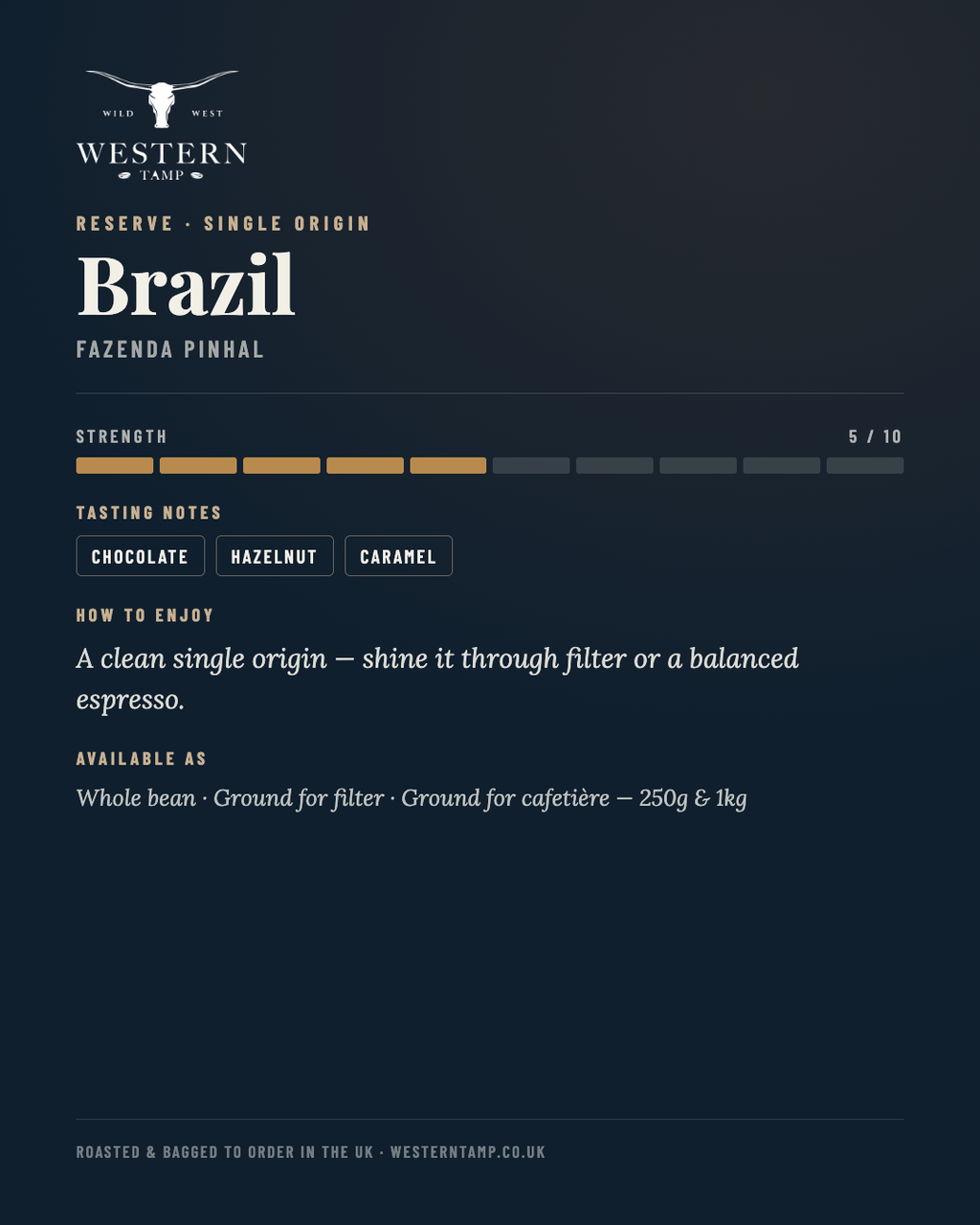 Reserve · Brazil — tasting notes