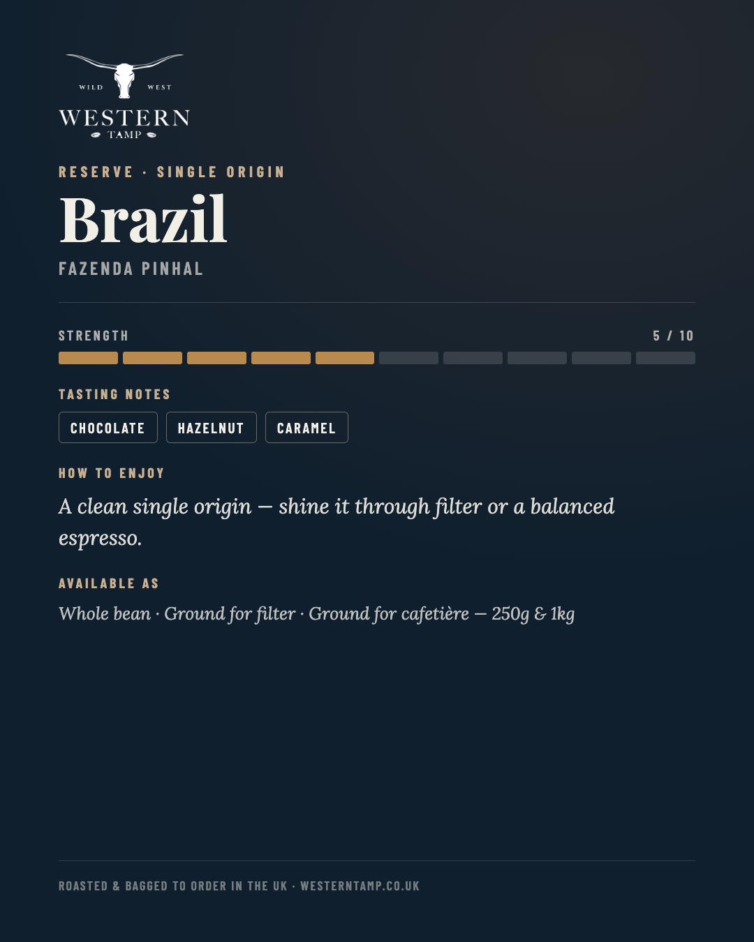 Reserve · Brazil — tasting notes