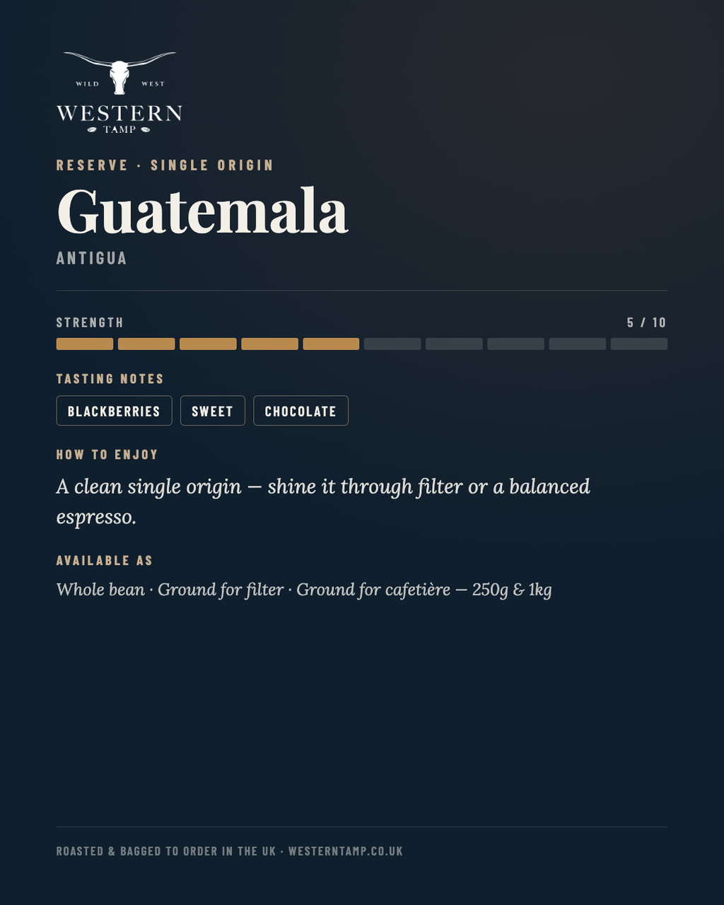 Reserve · Guatemala — tasting notes