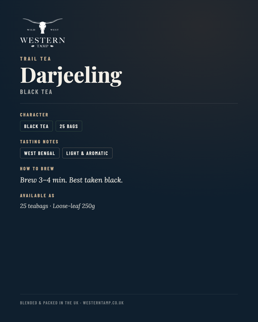 Trail Tea · Darjeeling — tasting notes