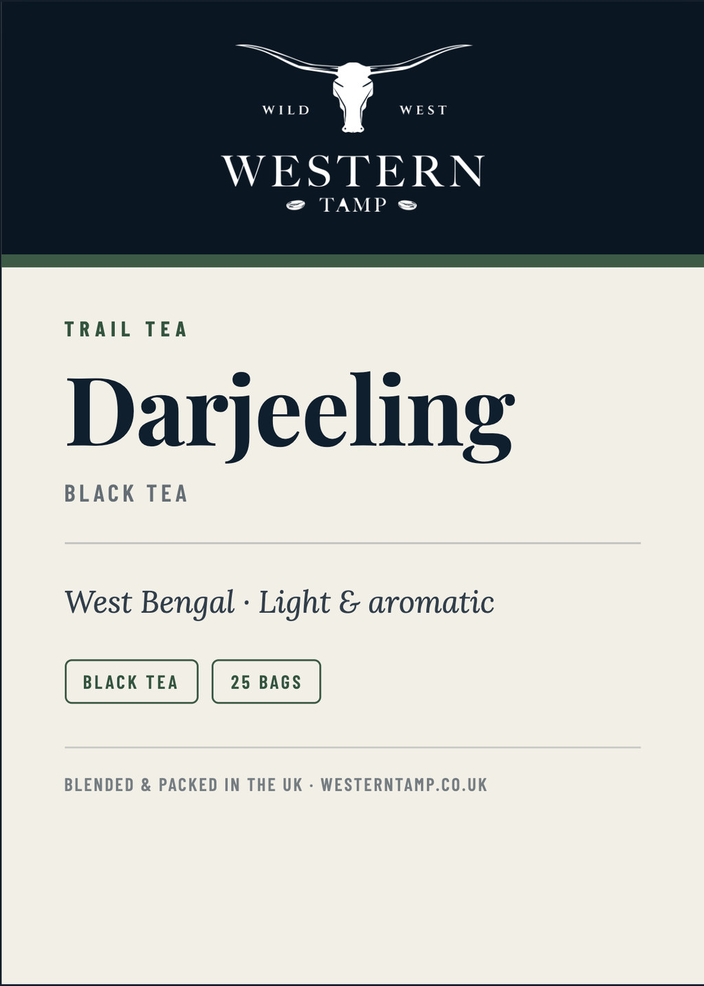 Trail Tea · Darjeeling — label