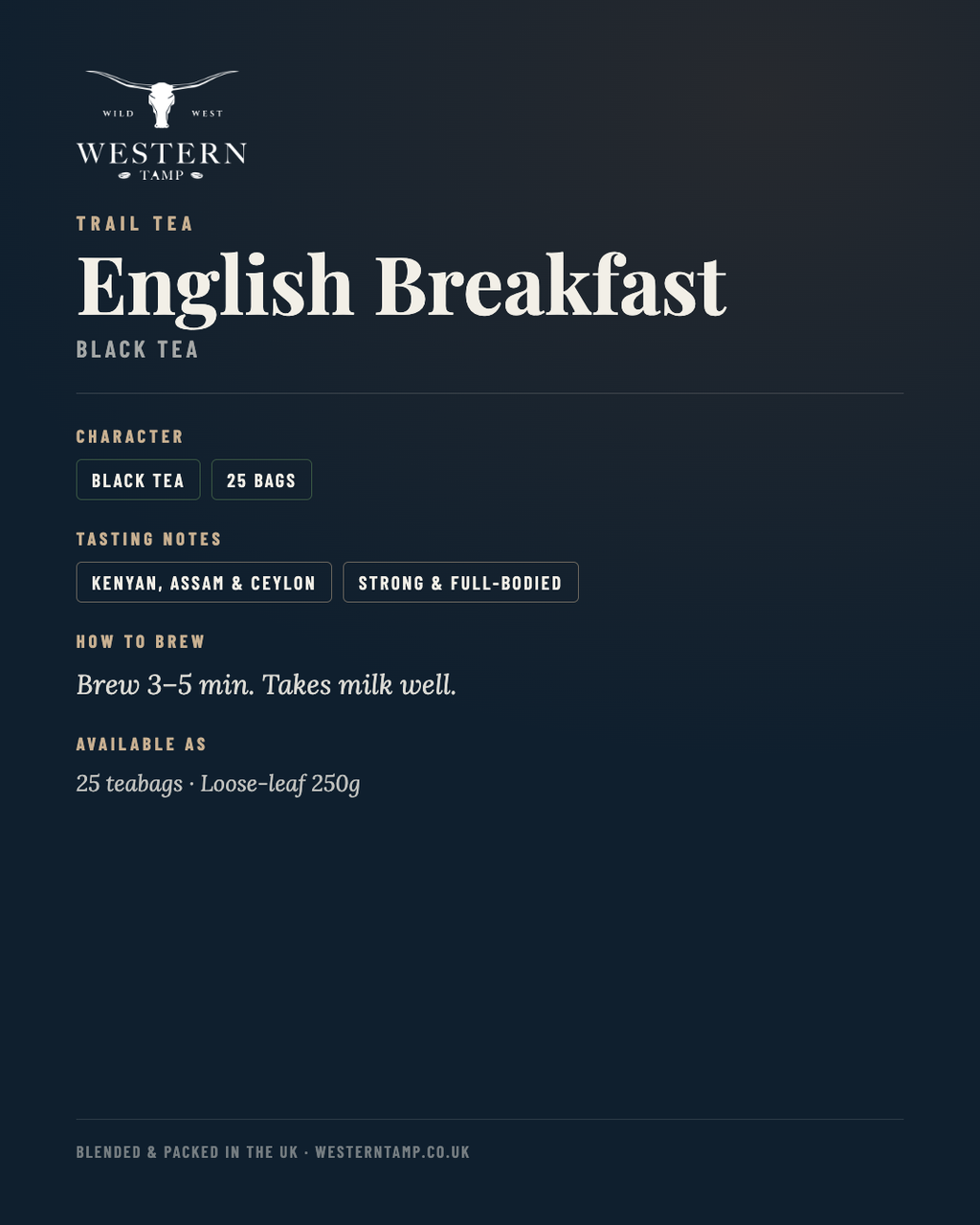 Trail Tea · English Breakfast — tasting notes